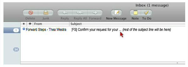 Confirm your email address.
